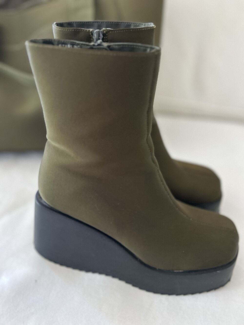 Free People Land Of The Free Sterling Boots Sz 8 Olive Green